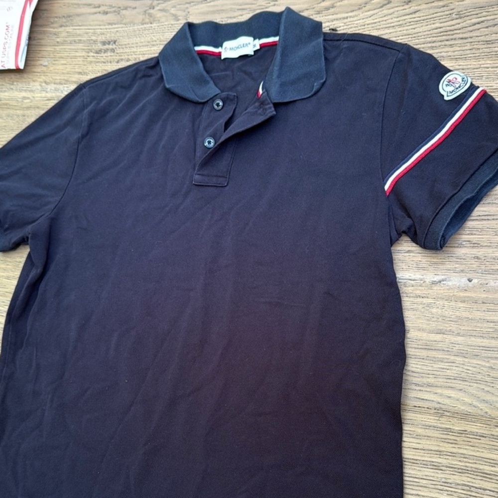 Moncler Black Polo Shirt
